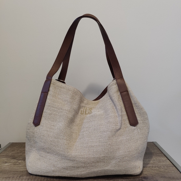 Mark & Graham ITALIAN LINEN TRAVEL TOTE - Picture 9 of 12